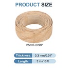 Patikil Red Oak Edge Banding  1 Inch X 10 Ft Wood 1 X 10 Ft 