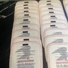 Postal 25 Us Mail Post Office Window Cling Sticker Label 5 1977 Vintage Lot Rare