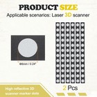 2pcs 6mm Dia High Reflective 3d Scanning Dots