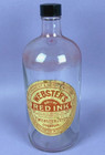 Vintage Large Webster s Bright Red Fountain Pen Ink Bottle   Label Liverpool