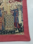 Vintage French Medieval  lady And The Unicorn  Wall Hanging Tapestry 64x56 Cm