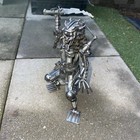 Handmade Art Action Figure Made From Metal Scrap Parts Predator