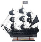 Small Black Pearl Caribbean Pirate Tall Ship Wood Model 20  Fully Assembled New