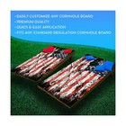 Graphix Express - C197 Distressed American Flag - Patriotic Cornhole Board Wr   