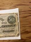  50 Dollar Confederate States Of America Civil War Note 