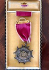 Ww2 Wwll Us Early Legion Of Merit Medal Wrap Broach With Ribbon   Label Pin