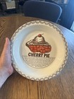 Vintage Cherry Pie Deep Plate Baking Dish With Cherry Pie Recipe