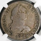 1779 Ngc F 15 Peru 4 Reales Charles Iii Lima Pillars Half Dollar Coin  26012004c