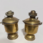 Rare Vintage Pair Of Perko Brass Wall Mount Maritime Ship Lantern Lamp