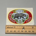 Anchor Brewing California Lager Handle Sticker Advertising Decal Brewery Sf Ca