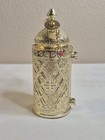 Vintage Israel Jewish Hebrew Torah Scroll In Brass Ark Judaica