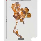 3d Wooden Map Of Thailand For Wall Decoration