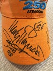 Brumos Porsche 250 Daytona Signed Orange Hat Cap Hurley Haywood Racing Autograph
