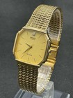  excellent  Vintage Seiko Dolce 7731-5000 Gold Quartz Men Watch From Japan