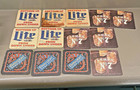 Vintage Beer Coasters Coors   Miller Down Under   Old No 7 Lemon Lot Of 13