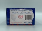 Minas Envelope  1 Coin Envelopes  2-1 4  X 3-1 2   Premium 24lb White  500 box