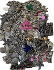 Mixed Lot Of 70 Metal Charm Pendants Assorted Bracelet