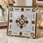 Georges Briard Embassy 22k Gold Butterfly Glass Tray 11  Mid Century Mcm