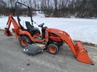 Kubota Bx24 Backhoe Loader With Mower Deck