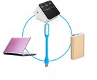 1x White Portable Night Lights Notebook Usb Computer Laptop Led Lamp Torch
