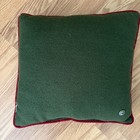 Vintage Woof   Poof 2003 100  Wool Christmas Holiday Pillow