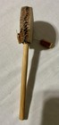 Original Hand-held Skin Drum--two Sides Leather-antique-handmade Wood Handle