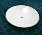 Vintage 13  Round Shade White Ceiling Light Replacement Fixture Glass New 60058w