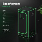 Vivosun Vs1000 Led Light 24   X24 x48  Grow Tent W 4   Fan Complete Growing Kit