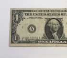 1963  1 Federal Reserve Note Boston Error Overprint   Alignment Issue
