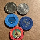 Lot Of Five Hard Rock Las Vegas Casino Chips   