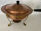 Vintage Copper Chafing Dish 3 Pieces