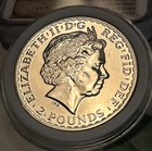 2012 Gb  Britannia - Original Design - 1 Oz  958 Silver- Low Mintage-  Unc