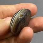 Ancient Natural Agate  Tibetan Lukmik Goat Eye         Banded Authentic Old Bead 