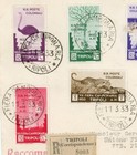 Libya Semi postals-sc b48-54 complete Set  b50-small Scuff 50cent -fiera Campion