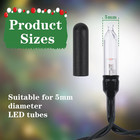 150pcs No Glow Caps  Soft Rubber String Lights Covers  Blackout Led Plug Caps Fo