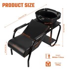 Shampoo Bowl With Chair Set Hair Washing Station ergonomic Design Backwash Chair