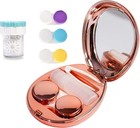 Contact Lens Case With Cleaner Washer  Portable Travel Box With Mirror And Re   