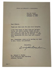 1952 Dwight Eisenhower Signed Letter To Judge Elbert Tuttle November Election