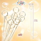 Yimerlen 60 Pcs Metal Wire Floral Picks 13 Inch Wire Place Card Holder  Metal   