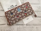 Coach C8578 Disney Parks 50th Mickey Mouse Friends Wallet Outlet Leather Withbox