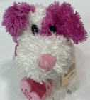 Vintage 2000 Toys R Us Animal Alley Valentine   s Day Pink white Plush Dog New Htf