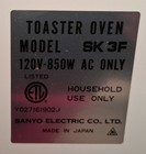 New Vintage Sanyo Model Sk3f Toastie Toasty Toaster Oven In Box