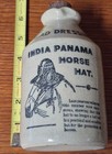 Vintage Stoneware Bottle Salad Dressing Advertising Bottle India Panama Horse Ha
