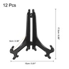 12 Set 7  Acrylic Plate Stands For Display Stand Plate Holder Black