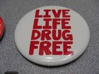 Mixed Lot - Anti-drugs Dui  dwi  Vintage Pins  Buttons And Keychains
