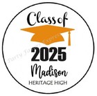 Class Of 2025 Personalized Custom Envelope Seals Labels Stickers Party Favors