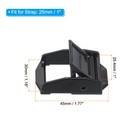 5pcs Cam Buckle Metal Press Lock Fastener 1 77  For 1  25mm Tie Down Strap Black