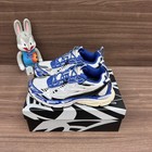 Fashion Off Arrow White Be Right Back Unisex Sneakers White Blue Black