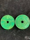 2pcs Excellent Chinese Old Turquoise Hand Carved  phoenix  Little Bis