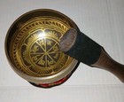 Tibetan Singing Bowl And Mallet Meditation Sound Healing Buddist Yoga Chakra 